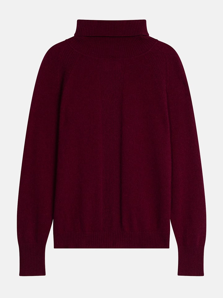 Just Cashmere Kaszmirowy golf w kolorze bordowym rozmiar: M