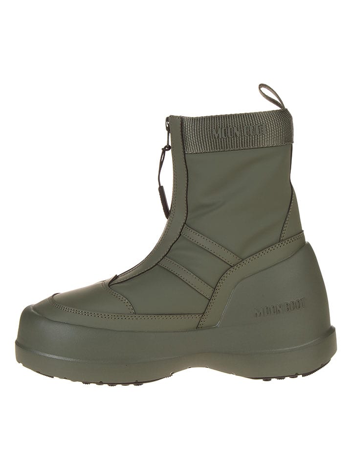 Moon Boot Kozaki "Luna Zip Stiefel" w kolorze khaki rozmiar: 42