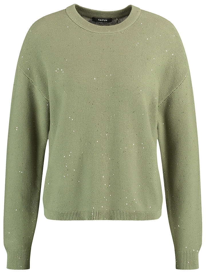 TAIFUN Sweter w kolorze zielonym rozmiar: 36
