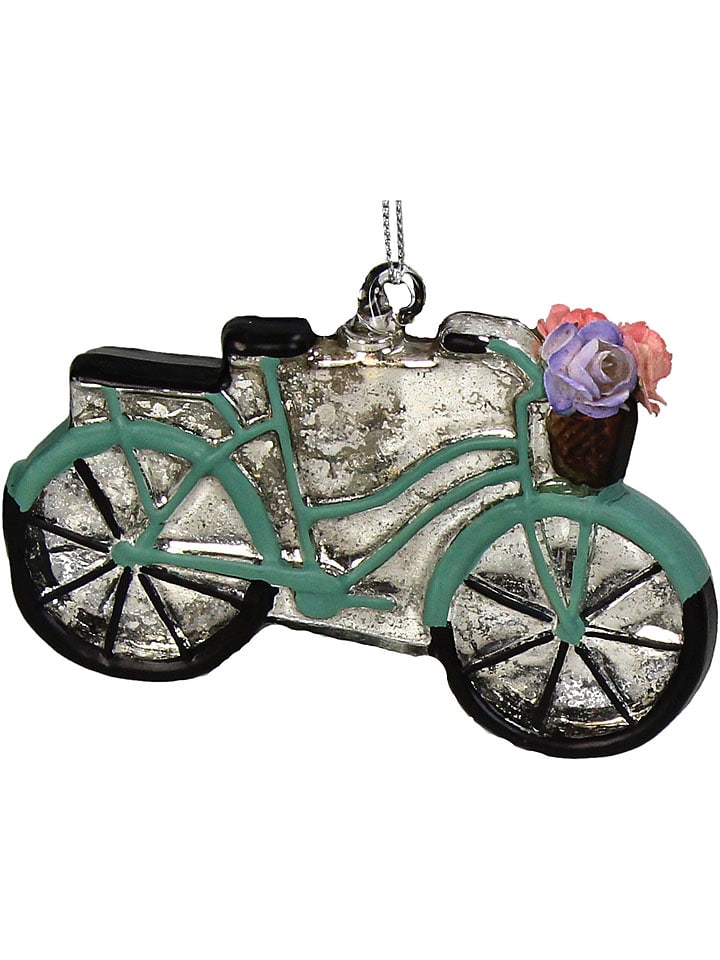 Kersten Ozdoba choinkowa "Bicycle with Flowers" ze wzorem - wys. 10,5 cm rozmiar: onesize