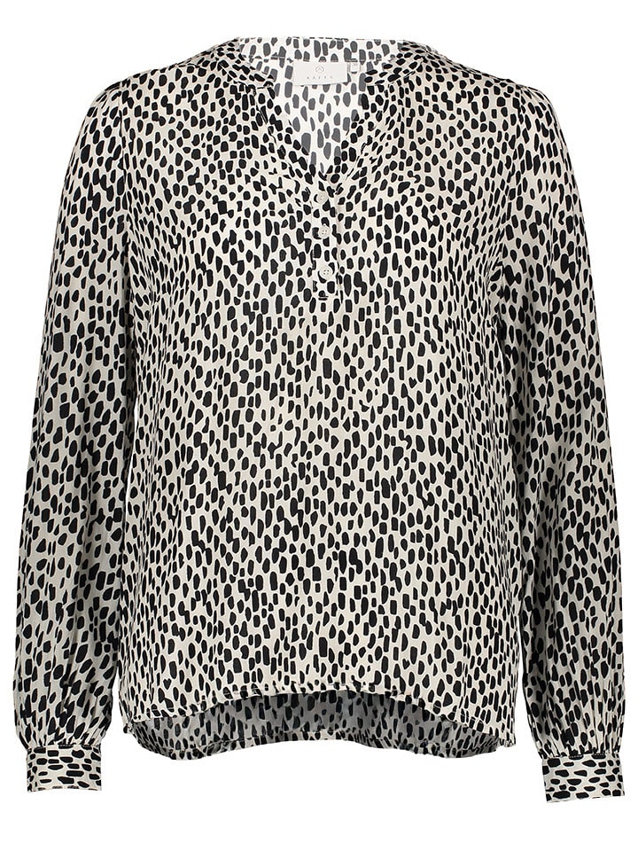 Kaffe Bluzka w kolorze czarno-kremowym rozmiar: 36