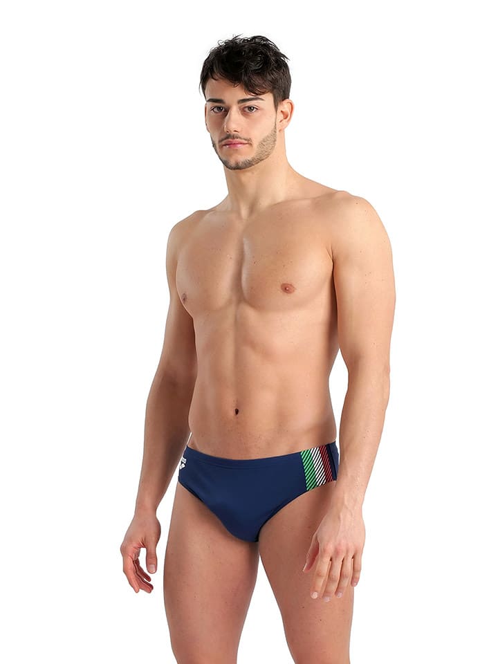 Arena Kąpielówki w kolorze granatowym ze wzorem rozmiar: 6