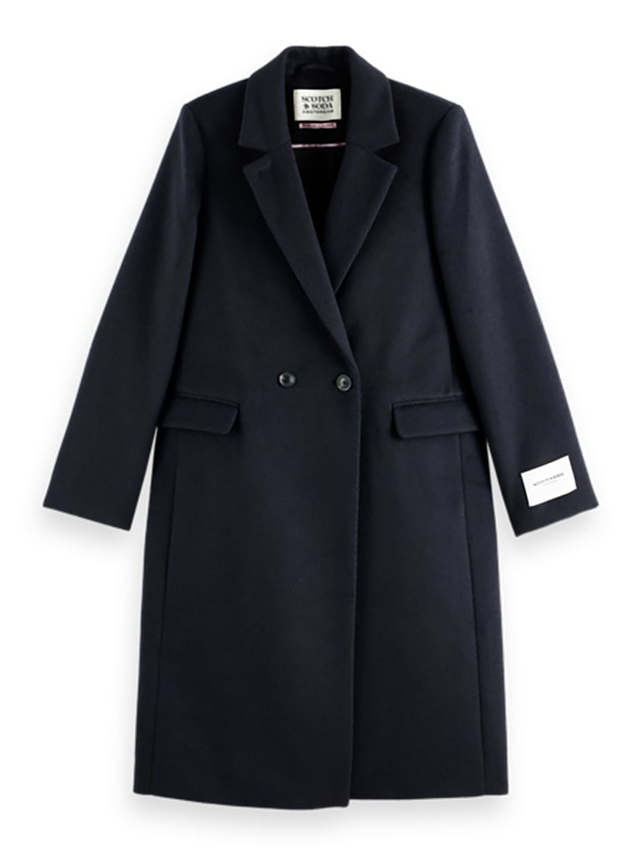 Scotch & Soda Płaszcz przejściowy w kolorze granatowym rozmiar: M