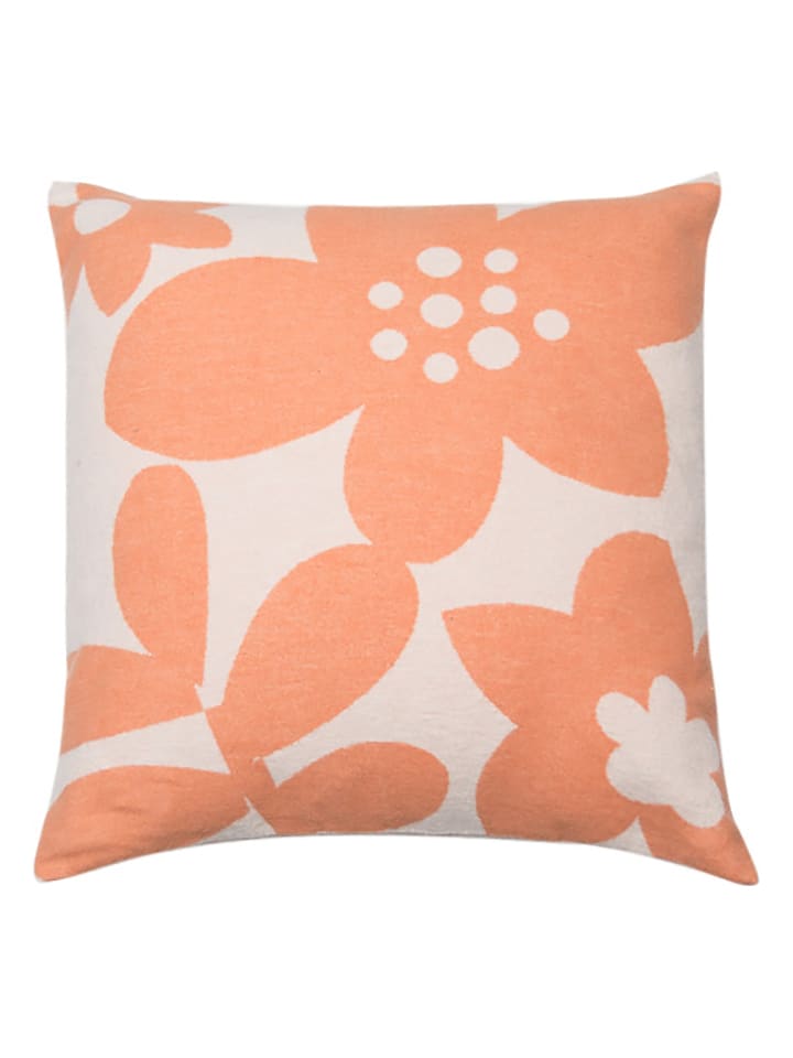 David Fussenegger Poszewka "Silvretta" w kolorze pomarańczowo-jasnoróżowym na poduszkę rozmiar: 50x50 cm