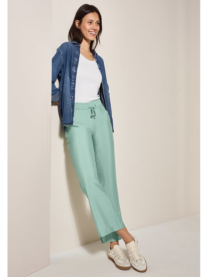 Cecil Spodnie w kolorze miętowym rozmiar: L/L30