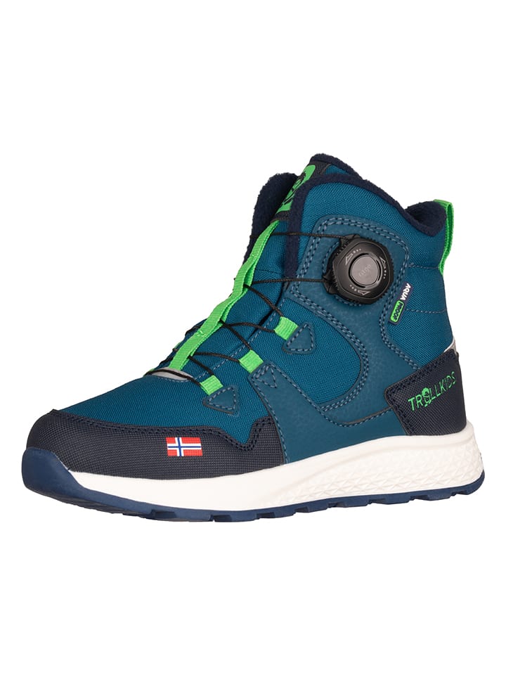 Trollkids Botki zimowe "Bergen" w kolorze turkusowym rozmiar: 32