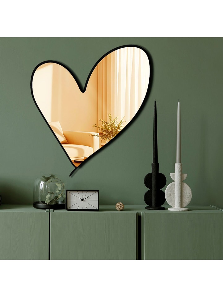 Wallity Lustro w kolorze żółtym - 48 x 43 cm rozmiar: onesize