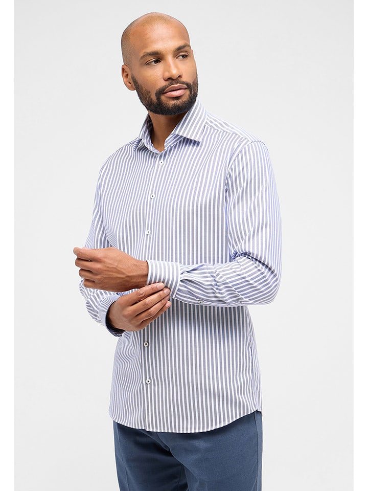 Eterna Koszula - Modern fit - w kolorze niebiesko-białym rozmiar: 40