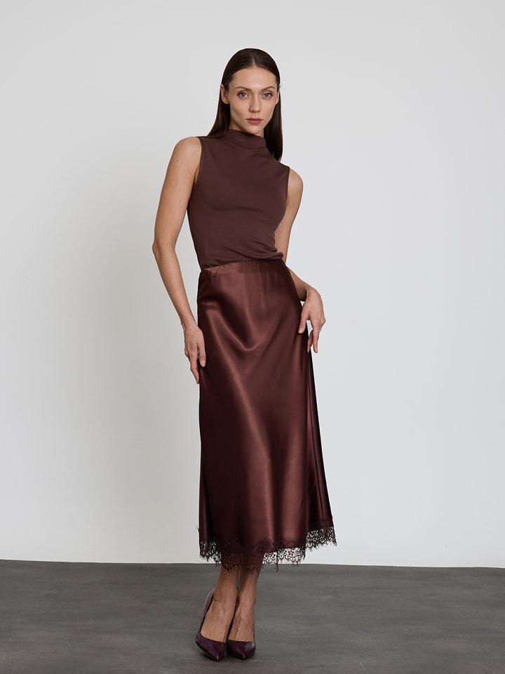 BGN Spódnica w kolorze brązowym rozmiar: 34