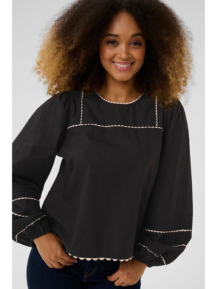 CULTURE Bluzka w kolorze czarnym rozmiar: S