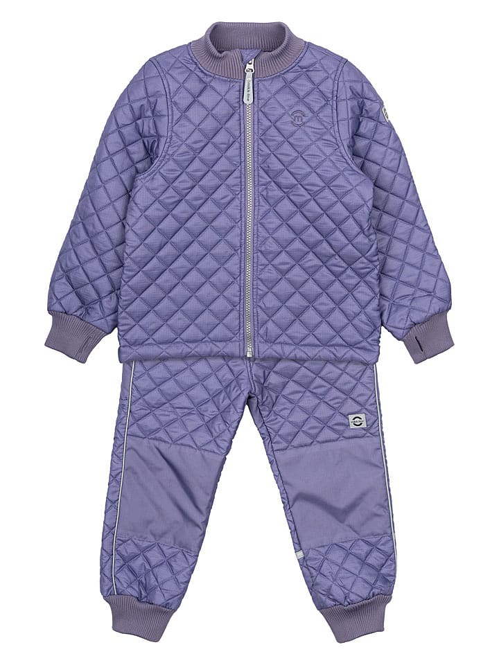 mikk-line 2-częściowy zestaw termiczny w kolorze fioletowym rozmiar: 128