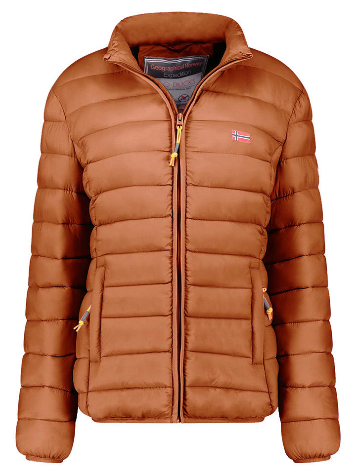 Geographical Norway Kurtka pikowana "Atikolor" w kolorze jasnobrązowym rozmiar: L