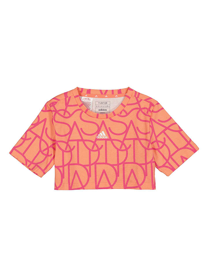 adidas Koszulka w kolorze pomarańczowym rozmiar: 170