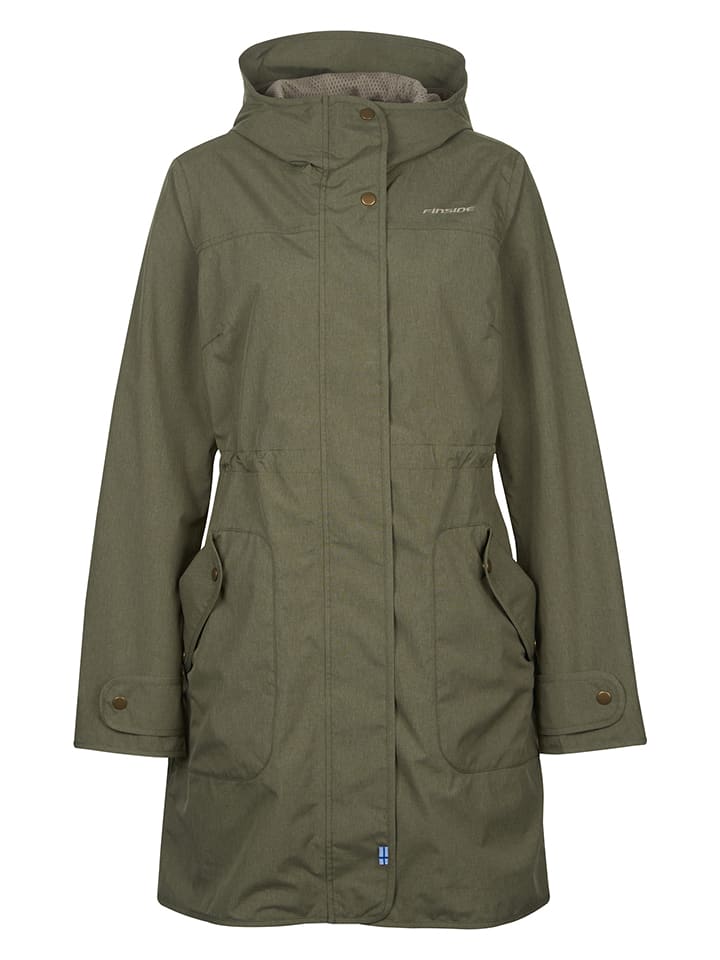 finside Kurtka funkcyjna "Onneksi" w kolorze oliwkowym rozmiar: 40