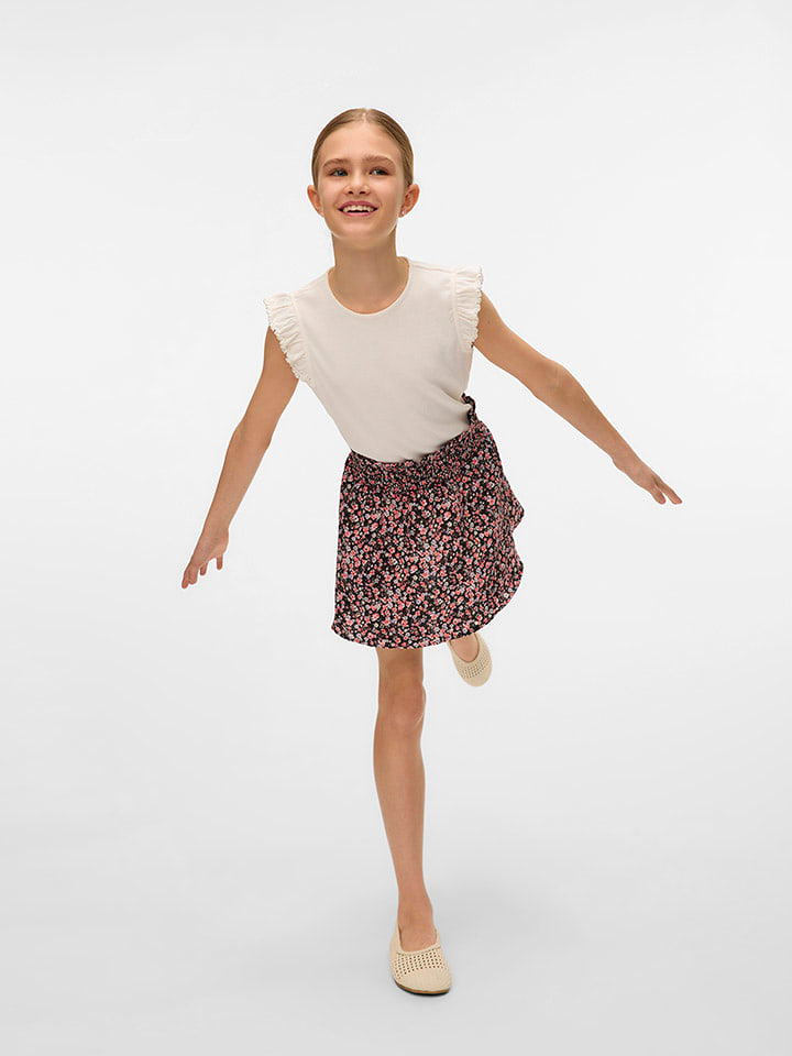 Vero Moda Girl Koszulka "Lotta" w kolorze kremowym rozmiar: 134/140