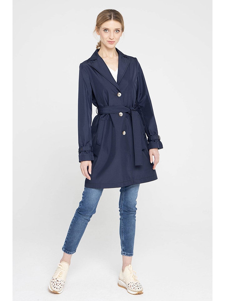 Deni Cler Płaszcz przejściowy w kolorze granatowym rozmiar: 40