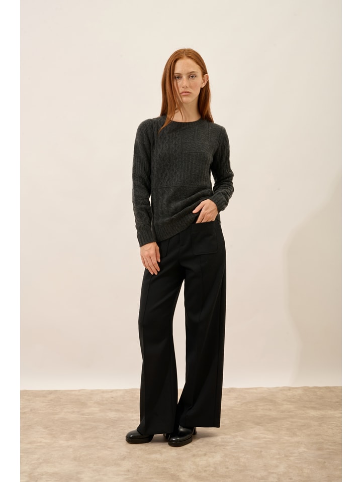 Just Cashmere Kaszmirowy sweter "Amala" w kolorze antracytowym rozmiar: S