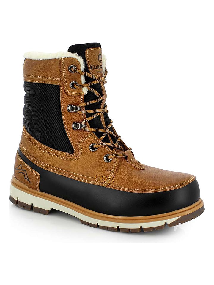 Kimberfeel Botki zimowe "Pablo" w kolorze jasnobrązowym rozmiar: 46