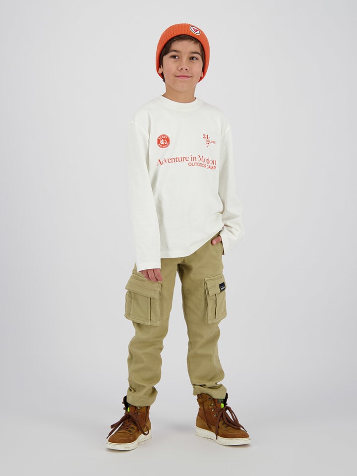 Vingino Koszulka "Herris" w kolorze kremowym rozmiar: 140