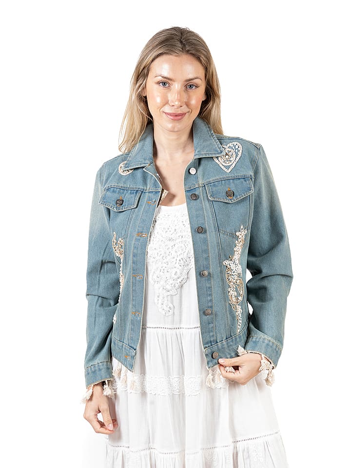 Isla Bonita by SIGRIS Kurtka dżinsowa w kolorze błękitnym rozmiar: S