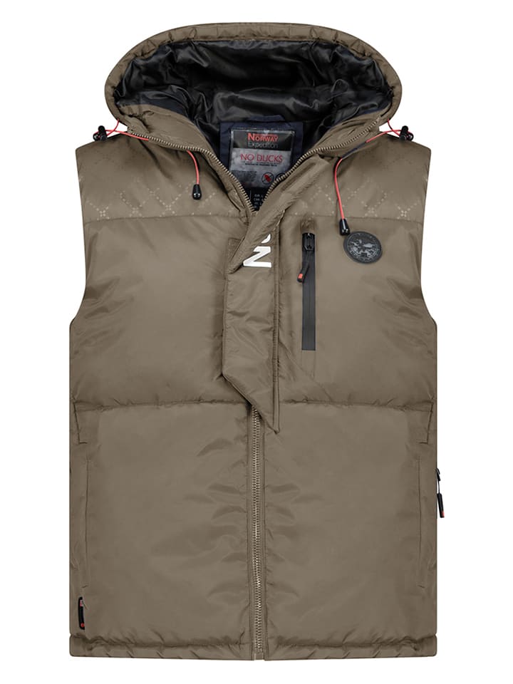 Geographical Norway Kamizelka zimowa "Vetincelle" w kolorze khaki rozmiar: 3XL