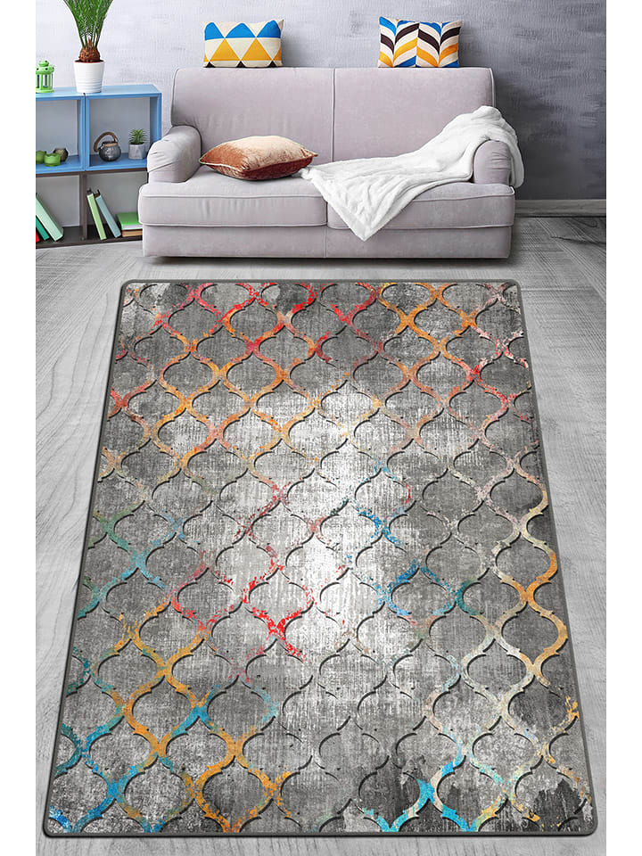 ABERTO DESIGN Chodnik w kolorze szarym rozmiar: 80x150 cm