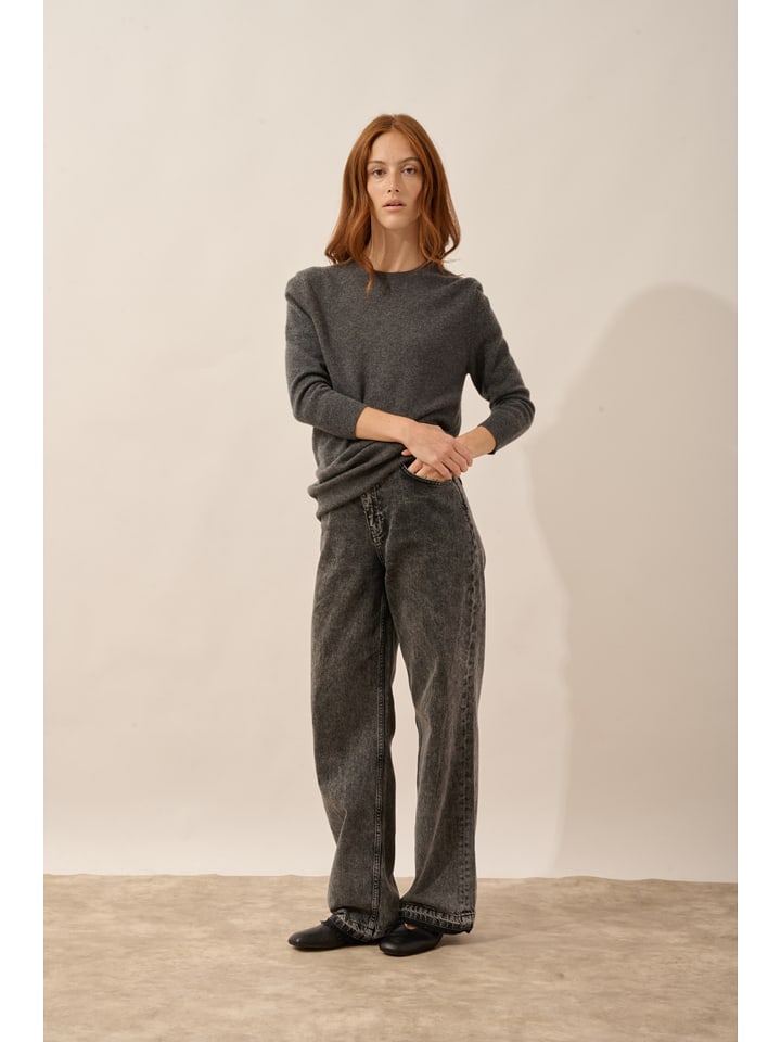 Just Cashmere Kaszmirowy sweter "Janice" w kolorze antracytowym rozmiar: S