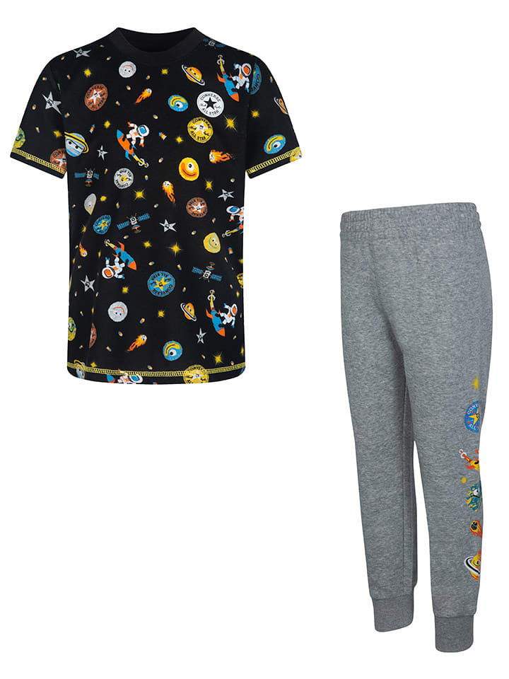 Converse 2-częściowy zestaw w kolorze czarno-szarym rozmiar: 116/122