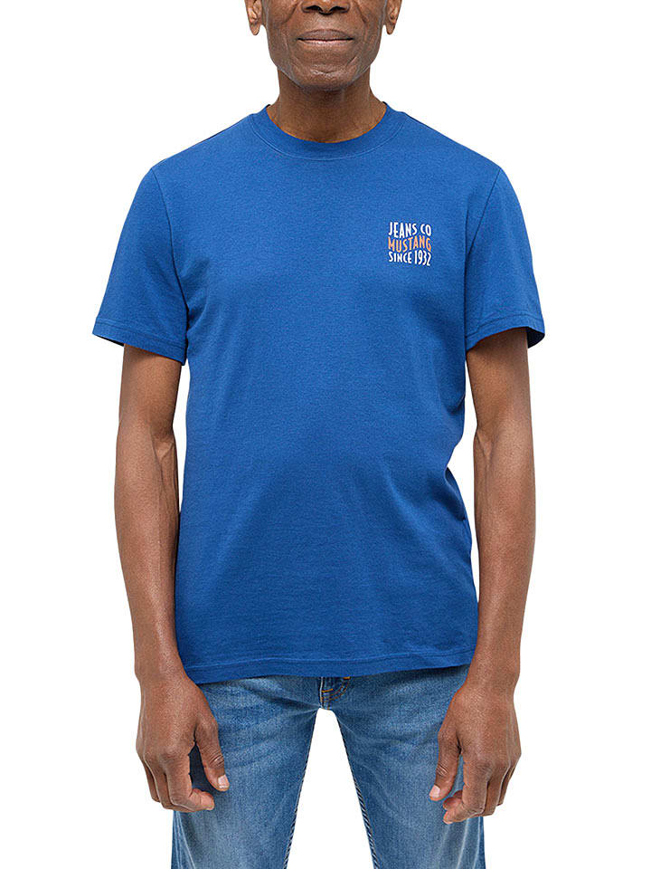 Mustang Koszulka w kolorze niebieskim rozmiar: XL