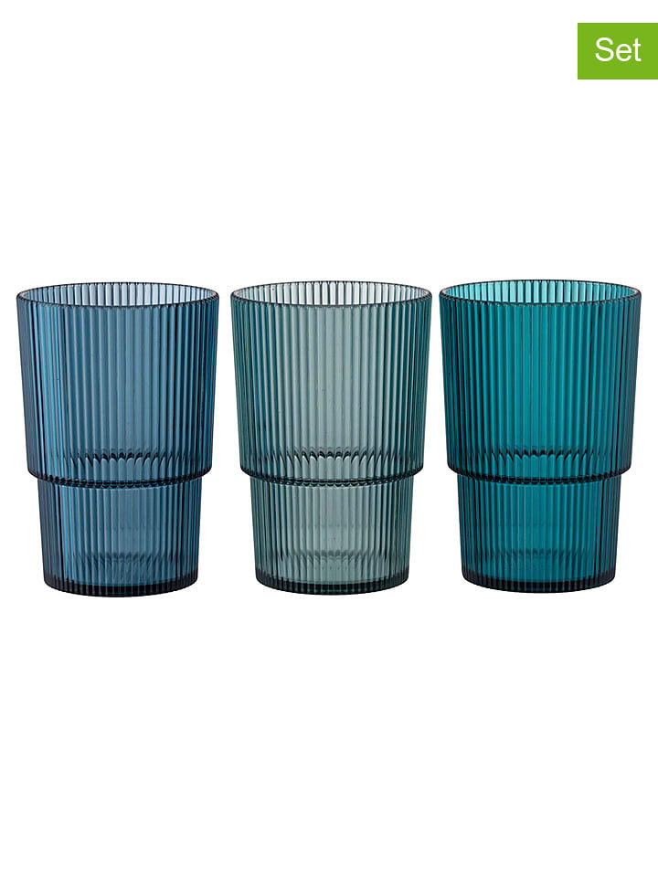 Villa d´Este Szklanki (12 szt.) "Unico" w kolorze niebieskim - 420 ml rozmiar: onesize