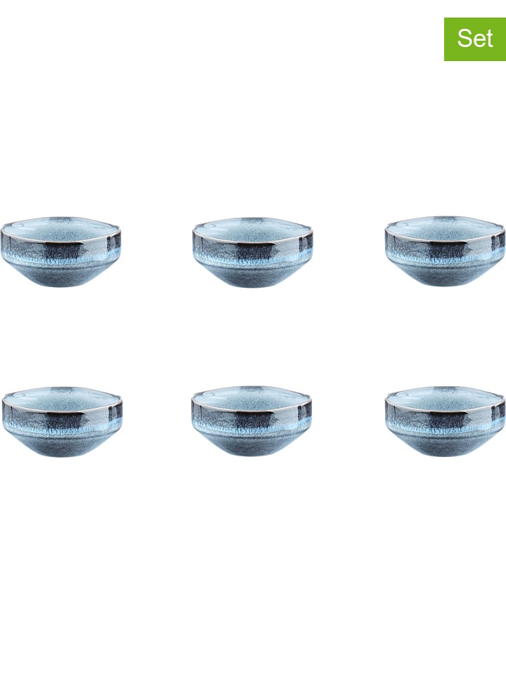 Björn Miski (6 szt.) "Genesis" w kolorze niebieskim do serwowania - Ø 11 cm rozmiar: onesize