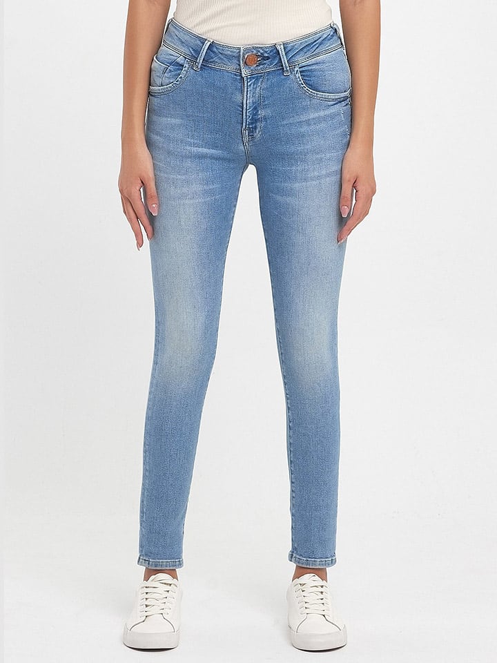 LTB Dżinsy "Maxime" - Slim fit - w kolorze niebieskim rozmiar: W34/L30