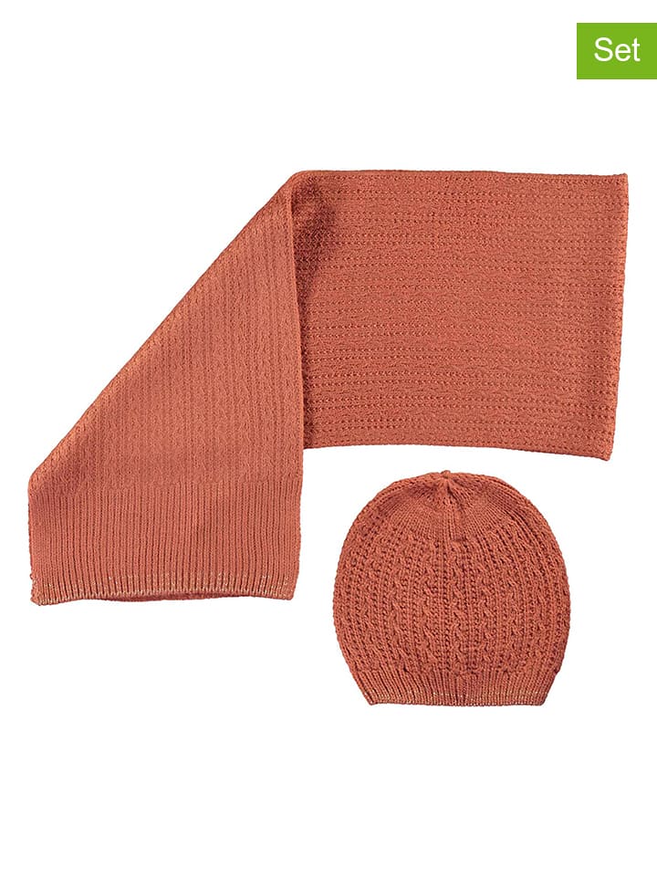 Like Flo 2-częściowy zestaw zimowy "Like Flo Flo" w kolorze pomarańczowym rozmiar: 134-164