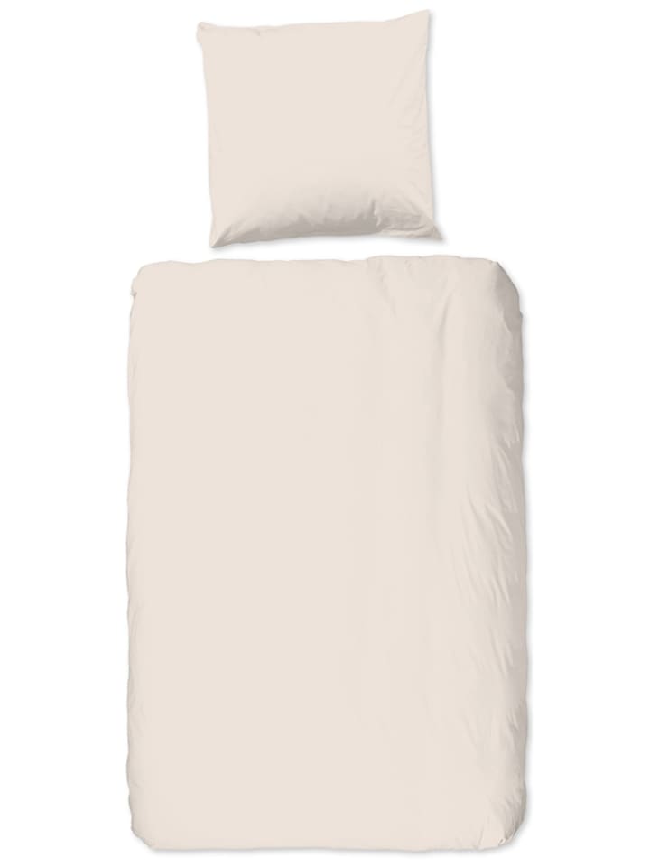 Hip Komplet pościeli satynowej w kolorze beżowym rozmiar: 200x220 cm