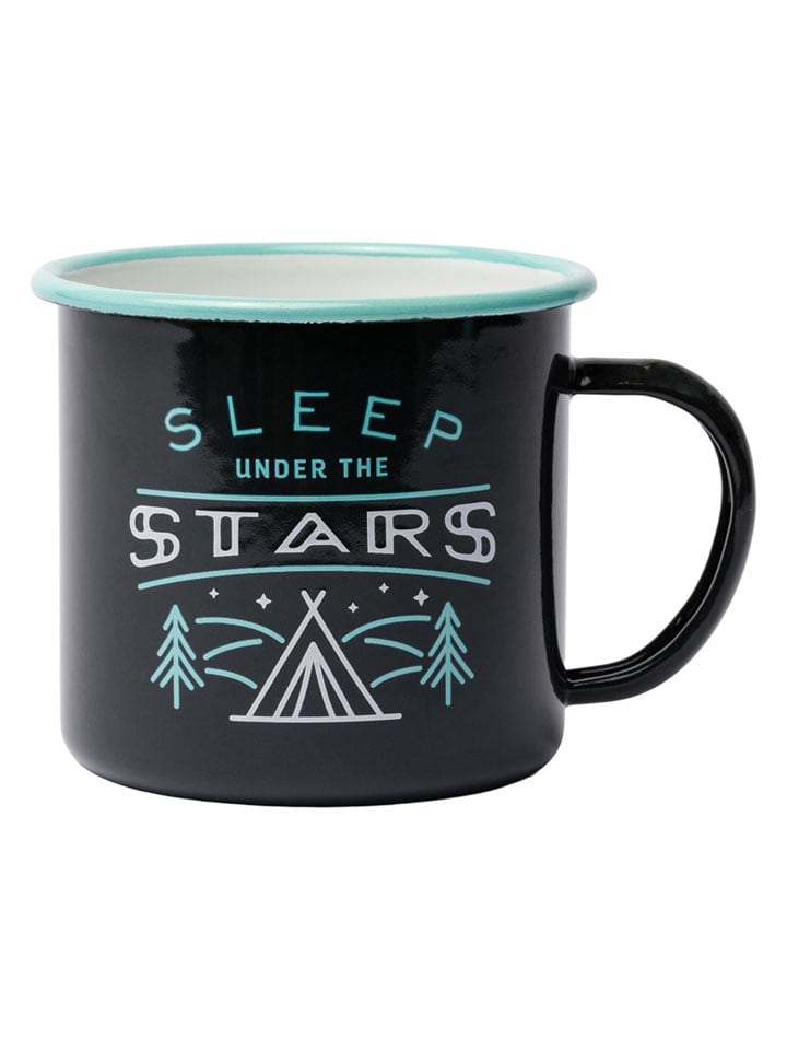 Gentlemen's Hardware Kubek "Stars" w kolorze czarnym - 325 ml rozmiar: onesize