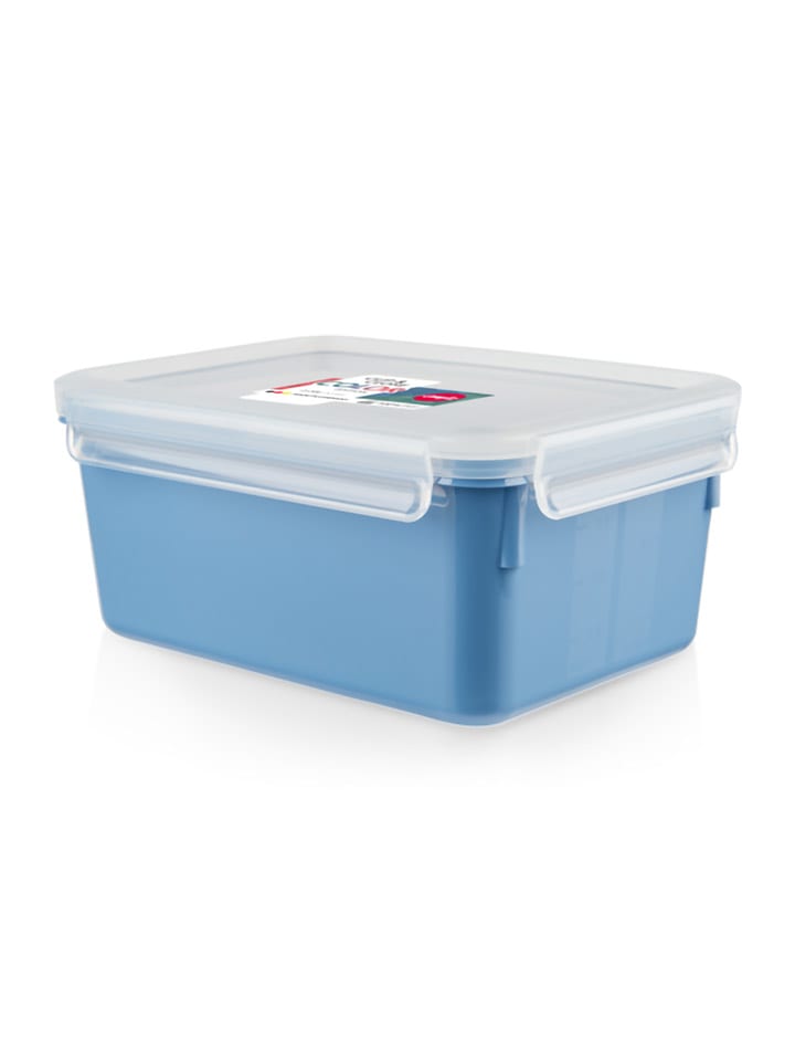 Emsa Pojemnik "Clip & Close" w kolorze niebieskim na żywność - 2,2 l rozmiar: onesize