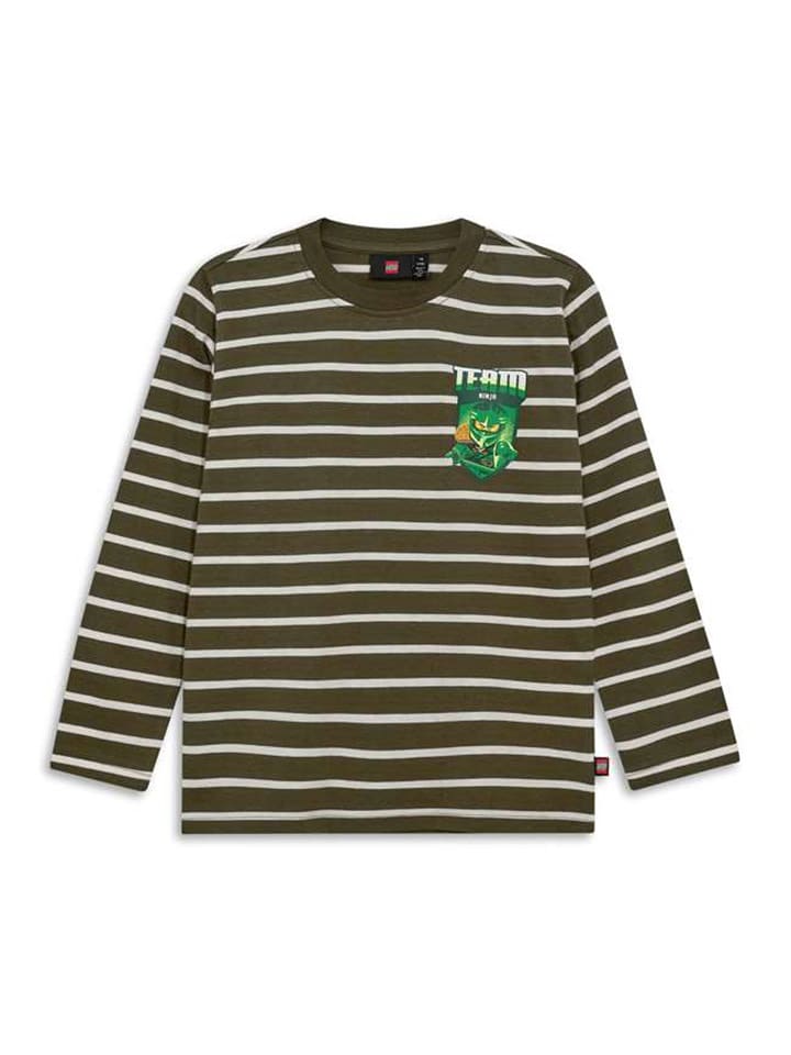 LEGO Koszulka w kolorze biało-oliwkowym rozmiar: 140