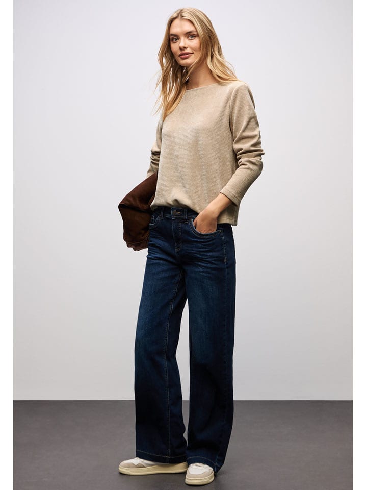 Street One Sweter w kolorze beżowym rozmiar: 40