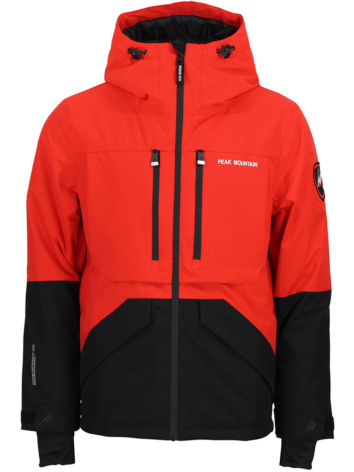 Peak Mountain Kurtka narciarska "Cesna" w kolorze pomarańczowo-czarnym rozmiar: XL