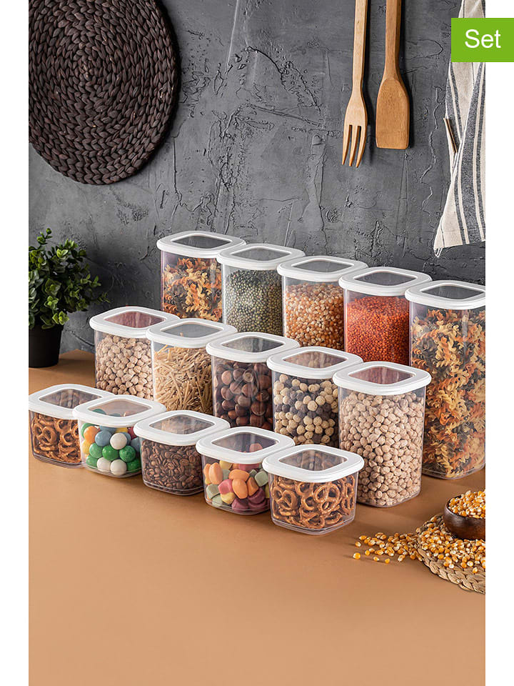 Violeta Home Pojemniki (15 szt.) w kolorze białym rozmiar: onesize