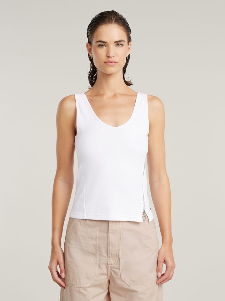 G-Star Top w kolorze białym rozmiar: XS