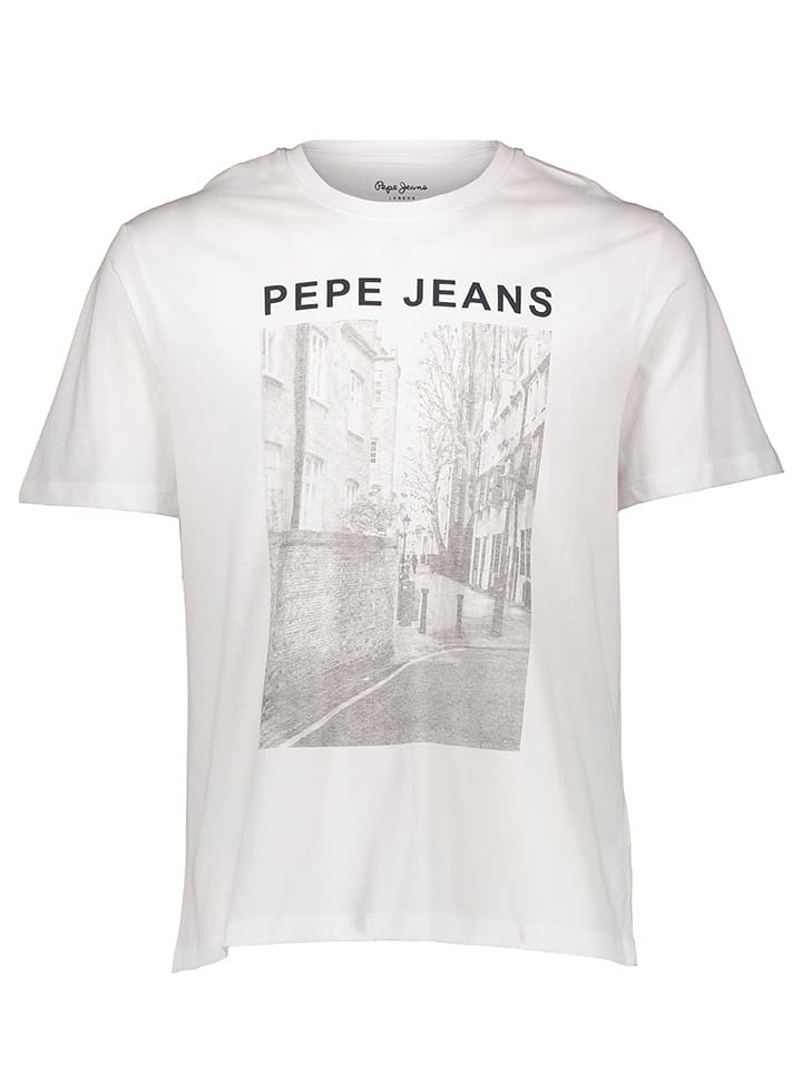 Pepe Jeans Koszulka w kolorze białym rozmiar: S