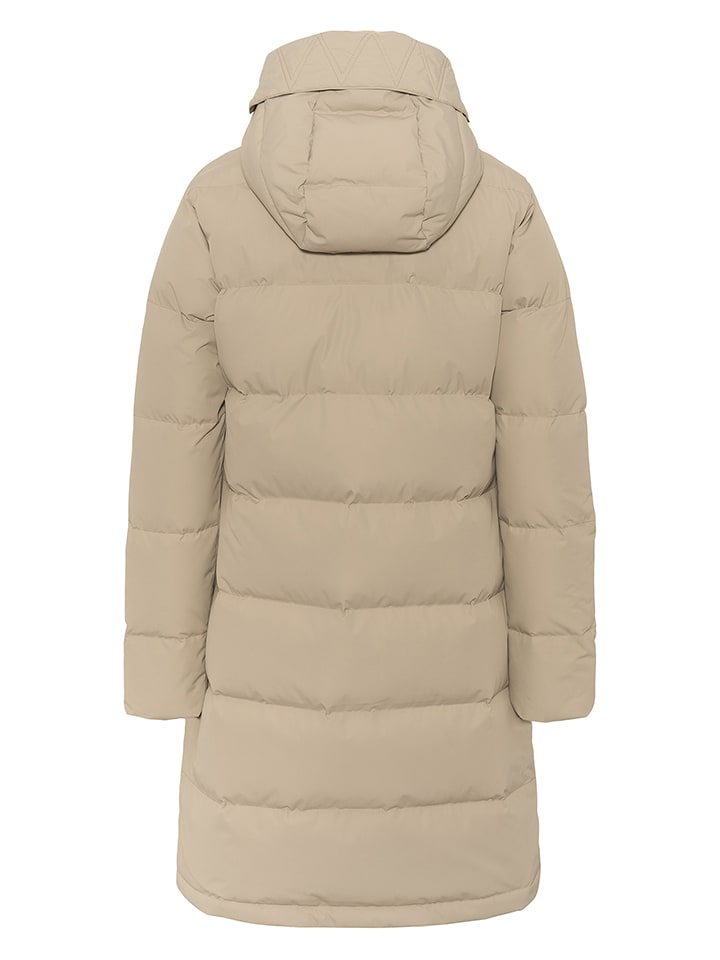 KARI TRAA Płaszcz puchowy "Kyte" w kolorze szarobrązowym rozmiar: L