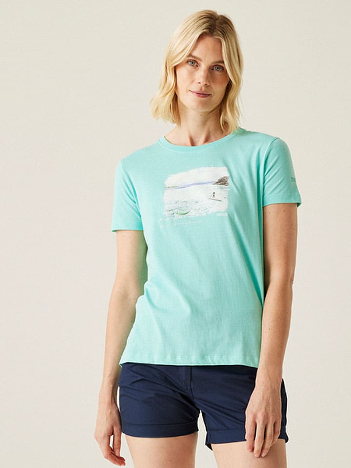 Regatta Koszulka "Filandra IX" w kolorze turkusowym rozmiar: 44