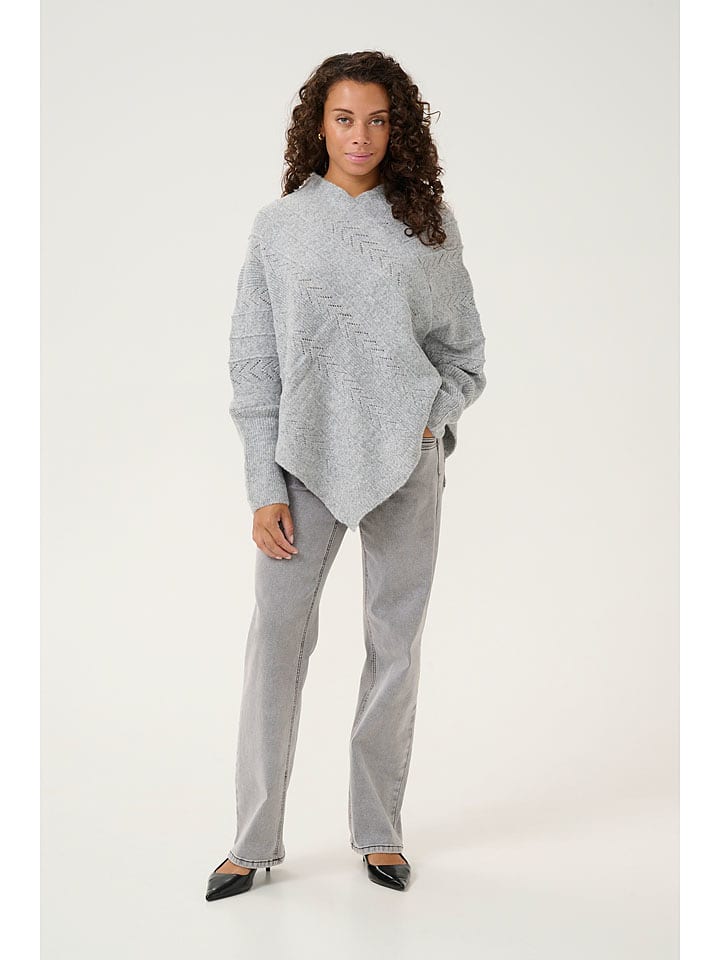 Cream Ponczo w kolorze szarym rozmiar: onesize