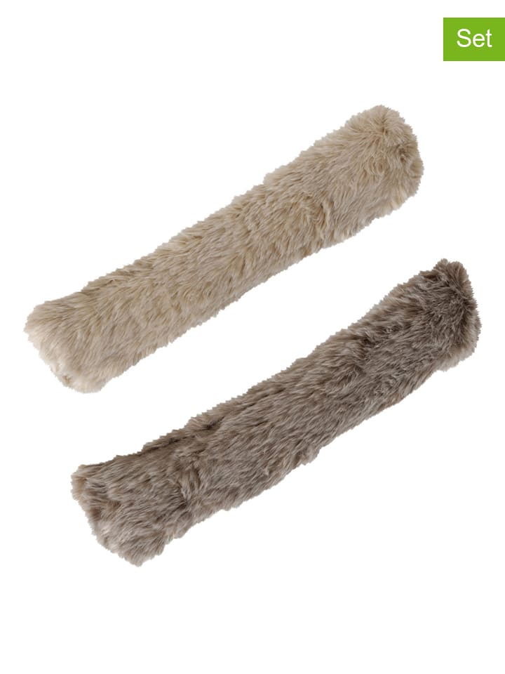 Boltze Stoper (2 szt.) "Feli" w kolorze jasnobrązowo-szarym do drzwi - 80 cm rozmiar: onesize