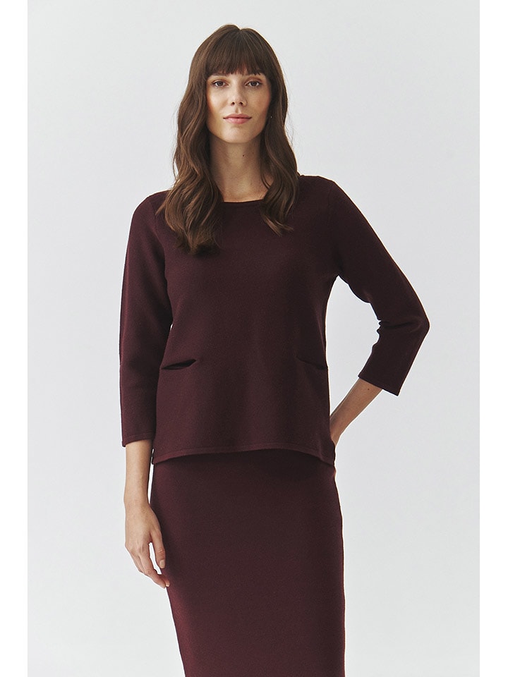 TATUUM Sweter w kolorze bordowym rozmiar: XS