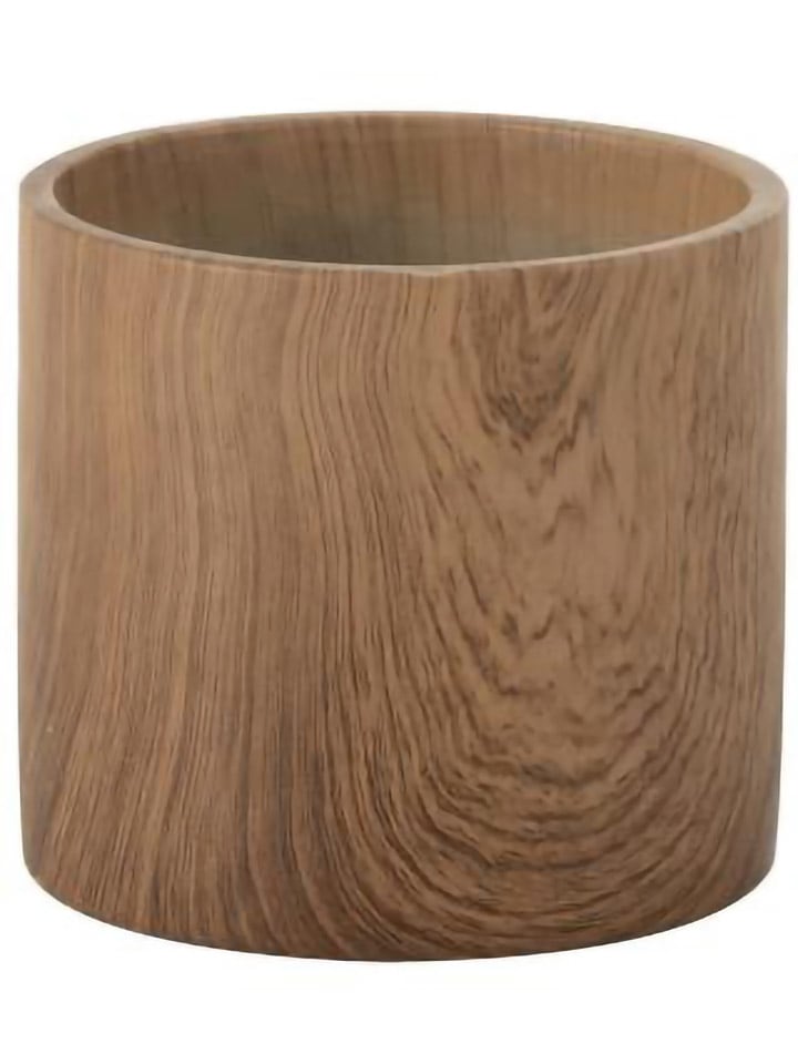 J Line Osłonka w kolorze jasnobrązowym na doniczkę - wys. 14 x Ø 16 cm rozmiar: onesize