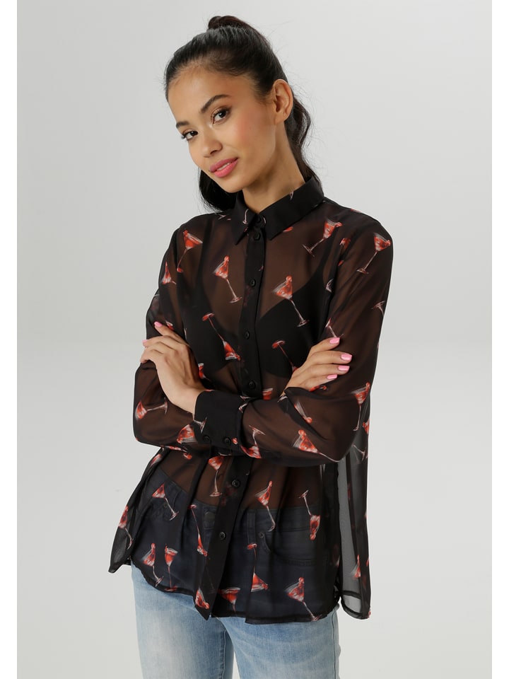 Aniston Bluzka w kolorze czarnym rozmiar: 44