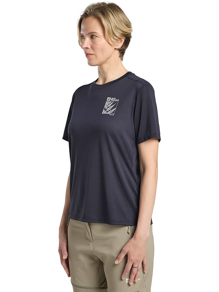 Jack Wolfskin Koszulka funkcyjna "Vonnan" w kolorze antracytowym rozmiar: S